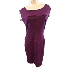 Cynthia Rowley Size M Deep Purple Bodycon Dress Sleeveless